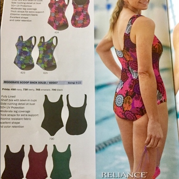 Dolfin Aquashape moderate scoop back one piece - Picture 6 of 7